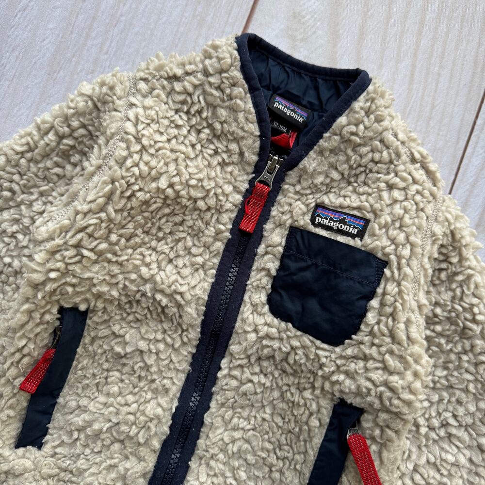 Patagonia Baby Infant 12-18M Retro-X Sherpa Fleece High Pile Lined Jacket - Picture 4 of 9
